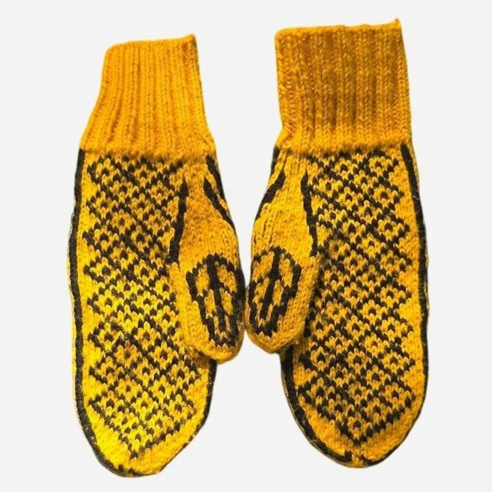 Vintage knit gloves (acc2)